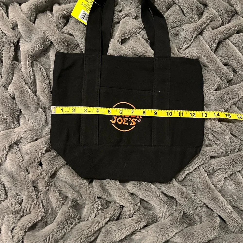 NWT Bundle Trader Joe's Black and Orange Mini Tote Bags - Picture 7 of 8
